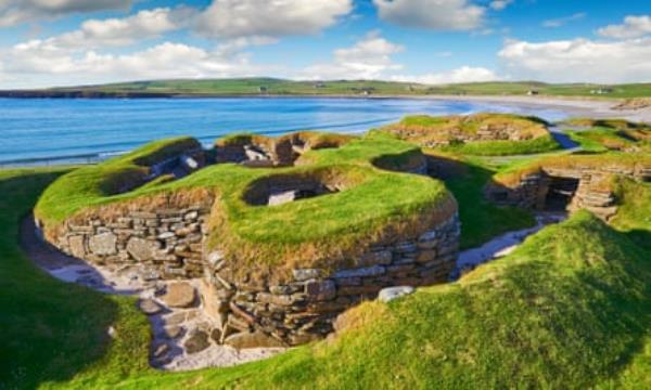 Skara Brae a preserved neolithic settlement on Orkney.