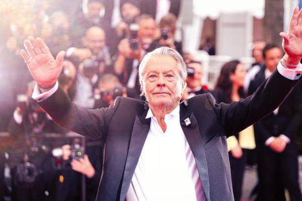 MAY 19: Alain Delon attends the screening of "A Hidden Life (Une Vie Cachée)" during the 72nd annual Cannes Film Festival on May 19, 2019