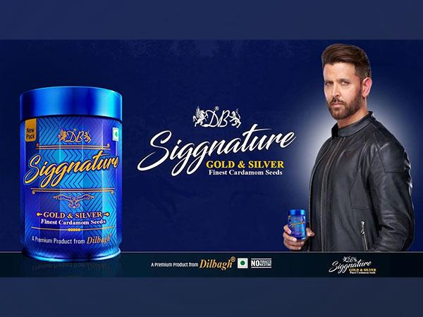 Hrithik Roshan在令人惊叹的新广告中揭开了DB签名的豪华金和银豆蔻种子